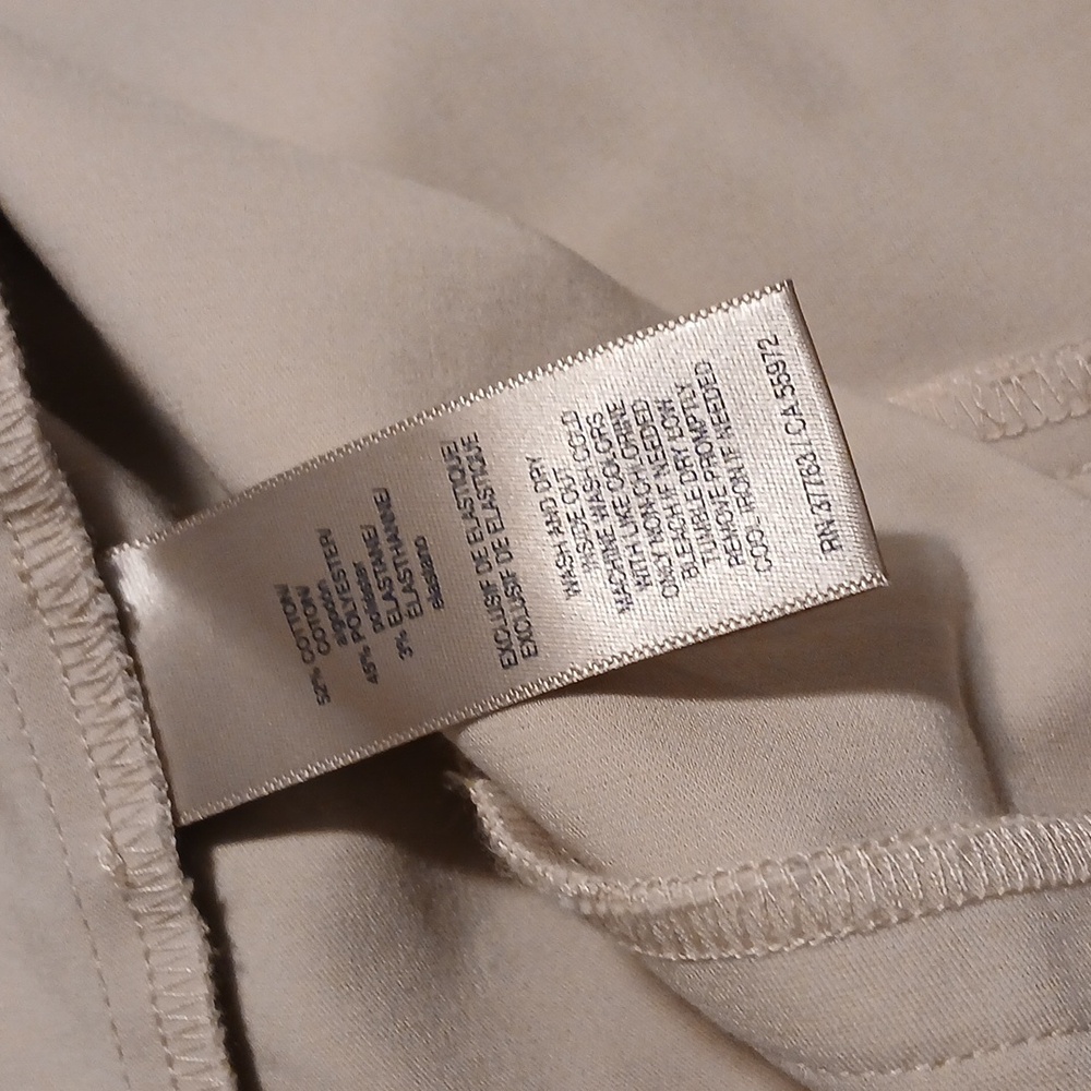Women's Rafaella Cream slacks - Picture 4 of 6
